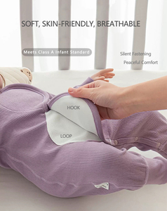 Siêu Mềm Im Lặng Móc Và Vòng Lặp Vải Cho Bé Quần Áo Tã Swaddles Yếm Mềm Velcro Cuộn 150 Cm OEKO-TEX Chứng Nhận - Product Image 1