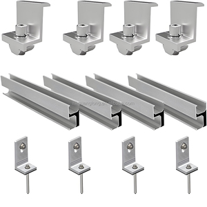 Wholesale Solar Bracket Solar Rails Bipv Waterproof Solar Rail Aluminium Solar Mounting Rail for Solar Panel - Product Image 2