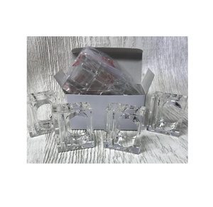 แหวนผ้าเช็ดปากอะคริลิผู้ถือหน่อแหวนโต๊ะใสสําหรับร้านอาหารและโต๊ะอาหารค่ําในครัวใช้บรรจุที่ดีที่สุด - Product Image 2