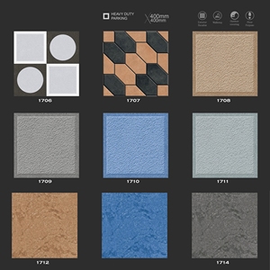 Baldosas de Cerámica Rústicas de 400x400 para Pisos Exteriores, para Uso en Escuelas, Centros Comerciales y Apartamentos - Product Image 3