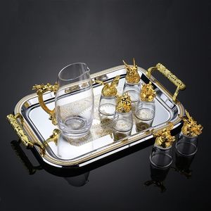 ถาดเสิร์ฟโลหะรูปแบบที่ไม่ซ้ำกันทนทานพร้อมการออกแบบที่ดีที่สุดและพื้นผิวป้องกันรอยขีดข่วนสำหรับการใช้งานระยะยาวในราคาที่ดีที่สุด - Product Image 2