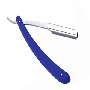 Rasoirs de barbier en acier inoxydable avec manche en bois pour le rasage du visage du bikini en vente! - Product Image 1