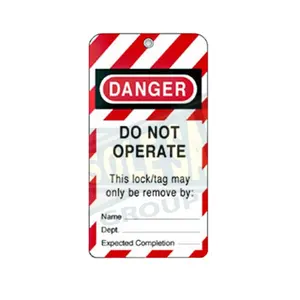 Non utilizzare l'avvertimento di pericolo Tagout lto Safety Lockout Tag blocco etichette etichette di sicurezza prodotti Tagout di blocco