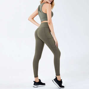 Ensemble de yoga pour femmes de la meilleure qualité OEM respirant et vêtements de fitness à séchage rapide pour une utilisation en extérieur Plus Size Waist Logo-on Sale! - Product Image 5