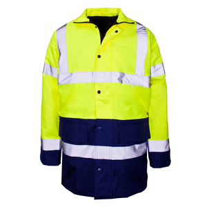 Vêtement de travail haute visibilité pour adultes, veste de sécurité à manches longues, vêtements d'hiver, imperméable, coupe-vent, veste de sécurité réfléchissante pour hommes - Product Image 5