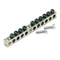 Barre de terre électrique double fil en aluminium 6063-T6 personnalisable OEM, connecteur de liaison PK12GTA