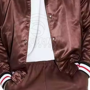 Chaqueta de Satén para Hombre, Nueva Tendencia, Transpirable y Cómoda, Chaqueta de Satén para Hombre, Nueva Chaqueta de Invierno de Satén para Hombre con Estilo - Product Image 5