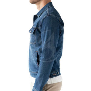 Nouvelle arrivée de fabrication en usine veste en jean pour hommes à manches longues veste d'hiver pour hommes personnalisée en gros - Product Image 3