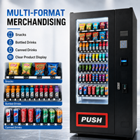 Máquina Expendedora Inteligente con Pantalla Táctil de Alta Calidad, Refrigerada, para Bebidas y Aperitivos, para Oficinas, Escuelas, Gimnasios y Cafeterías