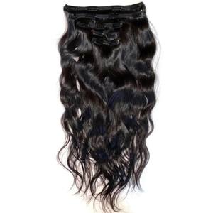 ผมมนุษย์ผมหยักศกธรรมชาติผมลอนแท้7ชิ้นแบบไม่ผ่านการแปรรูปผมคนอินเดีย - Product Image 1