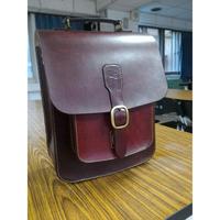 Tas Kantor Kulit Asli Personalisasi, Tahan Air, Bordir Logo, Motif Hewan, Penutup Ritsleting dengan Tali Pergelangan Tangan, Kapasitas 3kg