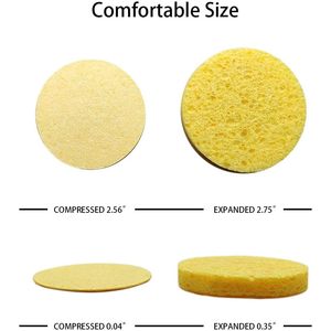 Greenet Lot de 2 Houppettes Naturelles pour le Visage – Nettoyage Écologique et Professionnel en Profondeur pour Cosmétiques Écologiques - Product Image 3