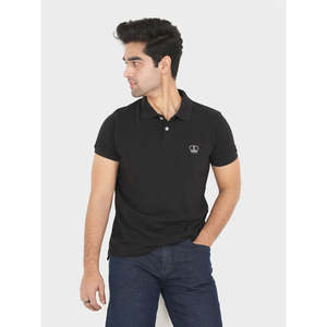 Polo MELKER de Verano, Corte Regular, Transpirable, Tela Oxford, Bordado, Color Oscuro, Técnico, Sólido, Spandex, Talla XL - Product Image 3