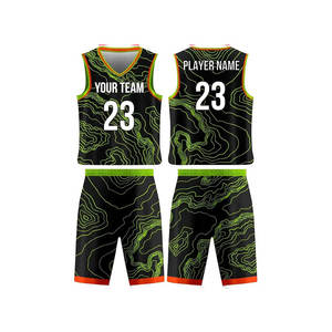 Diseñe su propia camiseta de baloncesto personalizada 100% conjuntos de uniformes de baloncesto sublimados de poliéster - Product Image 6