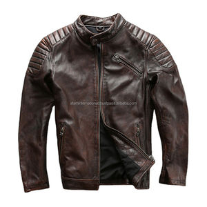 Veste en cuir Collection hiver Chauffante Cuir véritable de haute qualité Vestes en cuir véritable pour la meilleure vente - Product Image 6