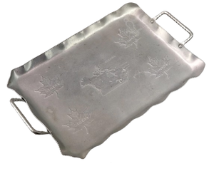 ถาดเสิร์ฟพร้อมหูจับโลหะเคลือบเงาสำหรับตกแต่งห้องครัวทำมือ - Product Image 5