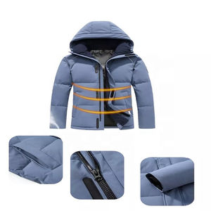 STITCHMODE Manteaux rembourrés pour hommes avec impression personnalisée Veste chaude d'hiver pour hommes - Product Image 3