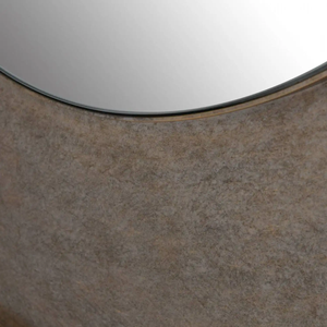 Daphoco Hot Selling Modern Design Gold Concentric Circles Iron Clear <b>Mirror</b> <b>Wall</b> <b>Mirror</b> Bedroom Living Room Apartment Office - Product Image 5