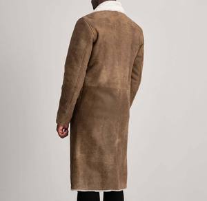 Chaqueta de Cuero de Gamuza Vintage para Hombre, Moda Otoño/Invierno, Cuello Alto, Manga Regular, Unisex, Holgada, Impermeable y Transpirable - Product Image 5