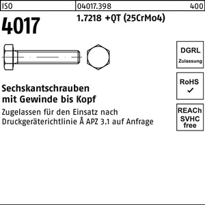 Perno Hexagonal ISO 4017 VG M33 X 100 1.7218 +QT (25CrMo4)-1 Pieza de BUFAB - Product Image 1