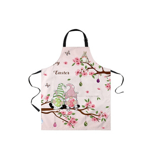 Gran oferta, recién llegado, delantal de cocina moderno, delantal largo de algodón 100% con logotipo privado - Product Image 4