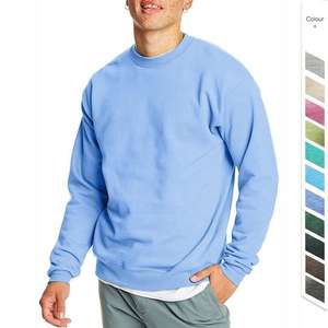 Men Spring Sweatshirt with Cozy <b>Fleece</b> Interior 100% Cotton Printed & Embroidery Offering Cold Weather Protection Warm Feel - Product Image 1