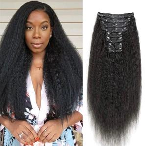 Extensions de cheveux crépus vietnamiens crus Vendeurs de cheveux raides crépus Cuticule alignée à clip vietnamien - Product Image 3