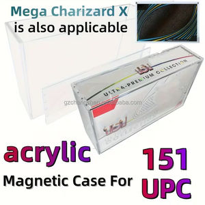 Étui de présentation en acrylique transparent épaissi personnalisé en usine pour cartes Pokémon Booster, étui en acrylique TCG Pokémon avec couvercle magnétique - Product Image 6