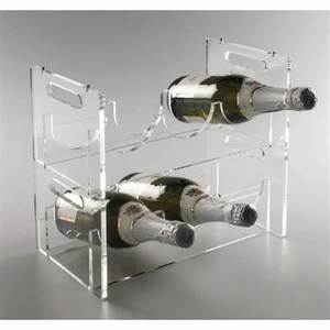 Porte-bouteille de vin en acrylique moderne pour un affichage élégant Élevez votre présentation de vin avec style - Product Image 5