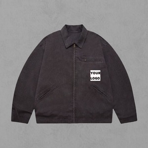 Veste pour hommes Veste d'hiver en toile personnalisée Veste décontractée respirante pour hommes Fabricant Vêtements de travail pour hommes Vestes en toile - Product Image 4