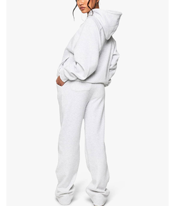 Conjunto Deportivo de Algodón para Mujer, Precio de Fábrica, Logotipo Personalizado, Impresión Puff, Ropa de Entrenamiento para Correr, Secado Rápido, Transpirable, Conjunto de 2 Piezas - Product Image 6