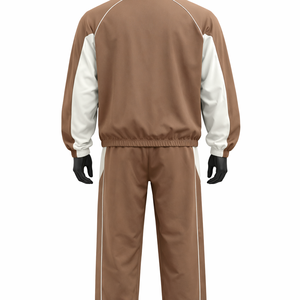 Men’s Windbreaker Tracksuit Set Lightweight <b>Zip</b> <b>Up</b> <b>Jacket</b> & Pants Color Block Windproof Sportswear Custom Logo OEM Wholesale - Product Image 2