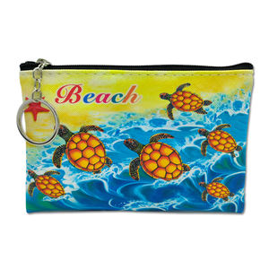 Diseño de logotipo personalizado Imprimir Pu Bolsa de monedas de cuero Bolsas con cremallera personalizadas para monedas - Product Image 2