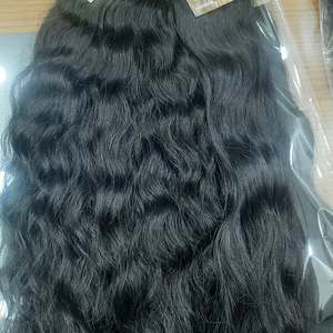 Extensiones de Cabello Virgen Remy del Sur de la India de Lujo, Cabello Humano Natural con Doble Trama a Máquina, Paquetes de Cabello para Tejer - Product Image 2