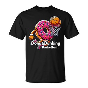 Camiseta Donut Dunking Basketball con diseño deportivo Food Champ, unisex, talla para adultos - Product Image 2