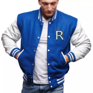 Veste universitaire élégante pour hommes manches longues High Street Design Pakistan veste en Satin à capuche décoration de poche état mince nouveau - Product Image 1