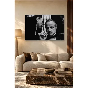 Impression sur toile en noir et blanc de la scène du film Le Père Noël (Fida) - Product Image 5