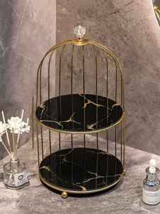 Plateau décoratif multifonction en cristal noir, support décoratif pour la décoration de la maison, grand plateau et support d'exposition en cristal noir - Product Image 4