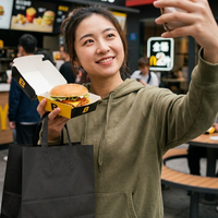 Boîte à lunch jetable de qualité alimentaire personnalisée pour plats à emporter, emballages pour pizzas chaudes, plateau de plats chinois à emporter, boîte pour frites et poulet rôti