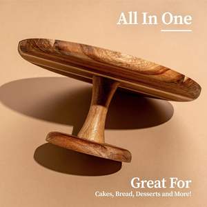 Multipurpose <b>Wood</b> <b>Cake</b> <b>Stand</b> for Perfect Decoration Accents for Farmhouse Decor Perfect for Wedding and Event Dessert Display - Product Image 6