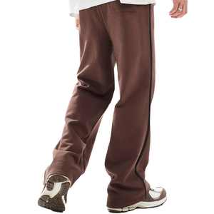 High Quality <b>Men's</b> Oversized Streetwear Sweatpants Custom Logo Baggy Pants Elastic Waist Casual <b>Loose</b> Fit Lightweight Cotton - Product Image 4