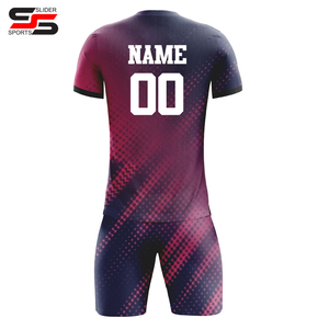 Customization Sublimated Soccer Uniform Adults Summer Quick Dry Breathable 100% <b>Polyester</b> Jersey <b>Shorts</b> Set Sportswear - Product Image 2