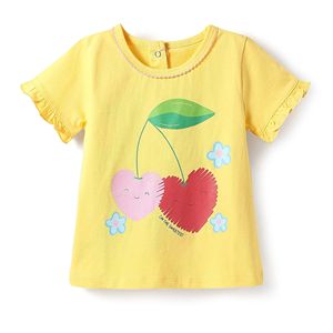 Pyjama pour filles mignon, léger, confortable, respirant, imprimé, thermique, avec tissu jersey doux, 100% coton pour l'été - Product Image 2