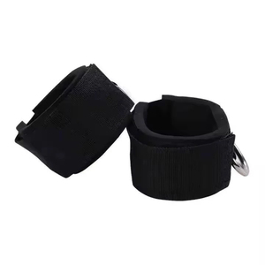 Sangles de sécurité antidérapantes réglables en néoprène rembourré pour chevilles et poignets, avec anneau en D pour machine à câble de fitness et exercices de kickback - Product Image 2