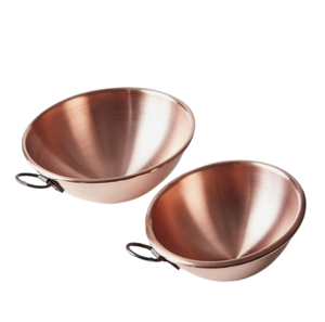 Cuenco para servir alimentos pulido brillante de cobre de calidad superior Cuenco para comida de cobre metálico de tamaño mediano - Product Image 1