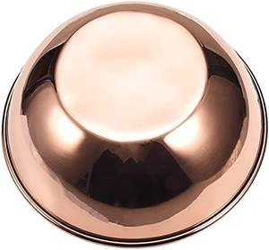 Bol à fruits rond en cuivre pur de qualité supérieure, finition mate satinée, bol à salade en cuivre de qualité supérieure, bol à salade italien - Product Image 4