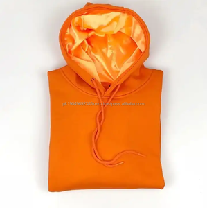 Sweat à capuche surdimensionné en satin avec logo personnalisé, en coton French Terry, imprimé, grande taille, doublure en soie, sweat à capuche doublé de satin pour hommes - Product Image 3