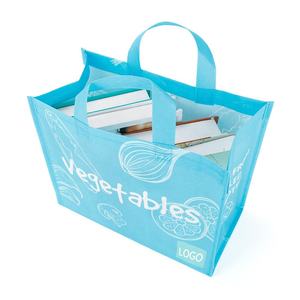 Non-woven Fabric Shopping <b>Bag</b> with Hook & Loop Closure Customizable Size - Product Image 5