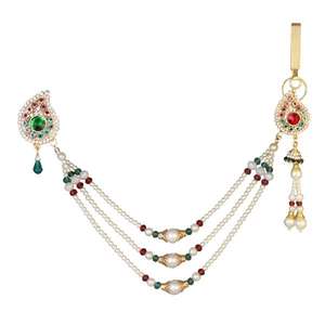 Soha Fashion Green Austrian Stone <b>Pearl</b> Chain Kamarband 1503401 Elegant <b>Jewelry</b> <b>Set</b> - Product Image 1