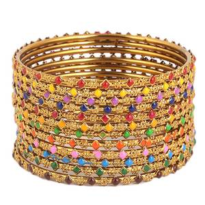กำไลข้อมือแฟนซีสำหรับผู้หญิง 12 ชิ้น - หลายสี - Product Image 3